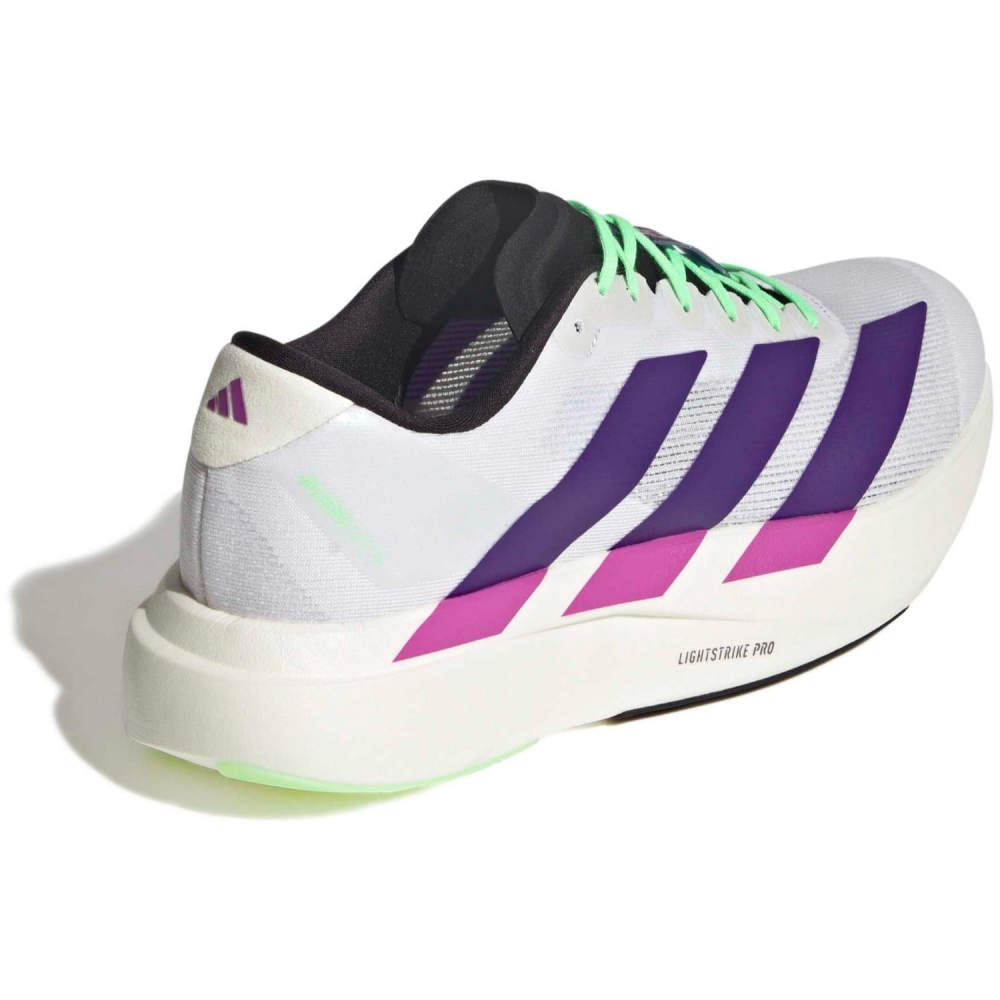 Adidas | Unisex Adizero Evo SL (Cloud White/Collegiate Purple/Lime Burst)