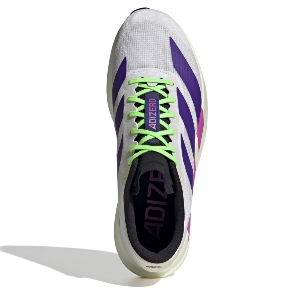 Adidas | Unisex Adizero Evo SL (Cloud White/Collegiate Purple/Lime Burst)