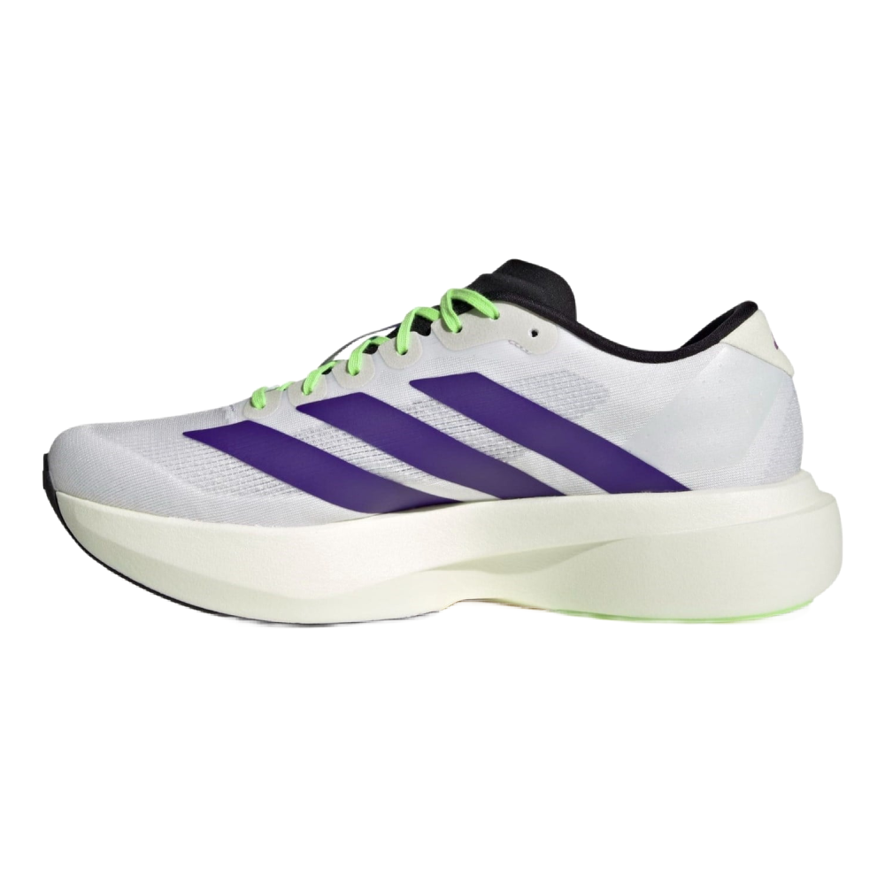 Adidas | Unisex Adizero Evo SL (Cloud White/Collegiate Purple/Lime Burst)