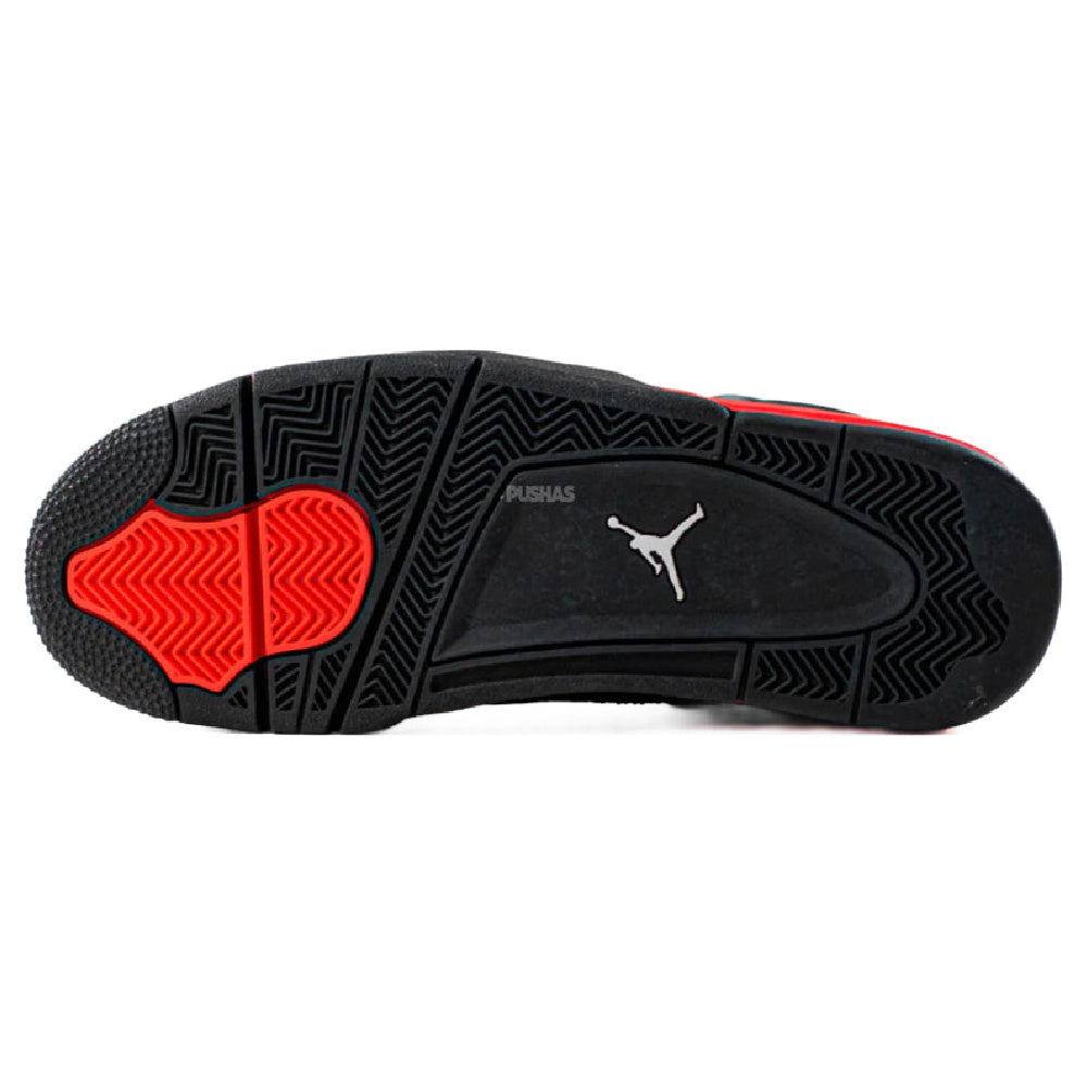 Nike | Mens Air Jordan 4 Retro (Black/Thunder Red)