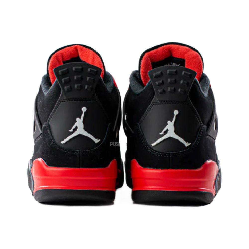 Nike | Mens Air Jordan 4 Retro (Black/Thunder Red)
