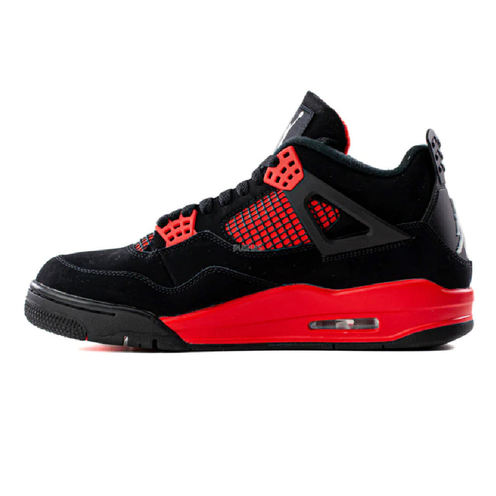 Nike | Mens Air Jordan 4 Retro (Black/Thunder Red)