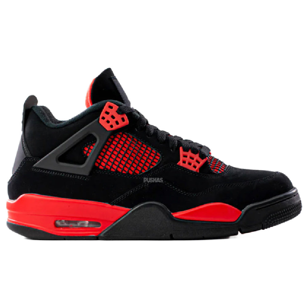 Nike | Mens Air Jordan 4 Retro (Black/Thunder Red)