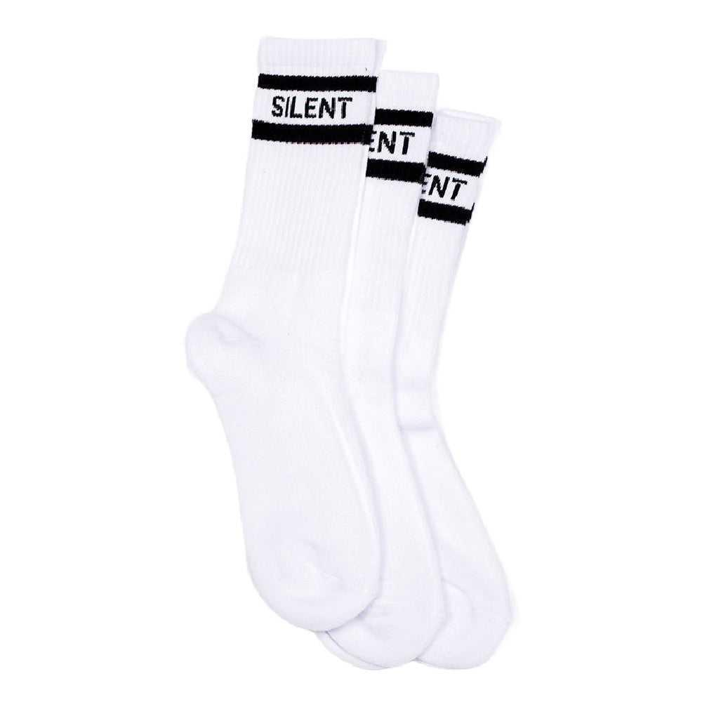 Silent Theory | Crew Socks (White)