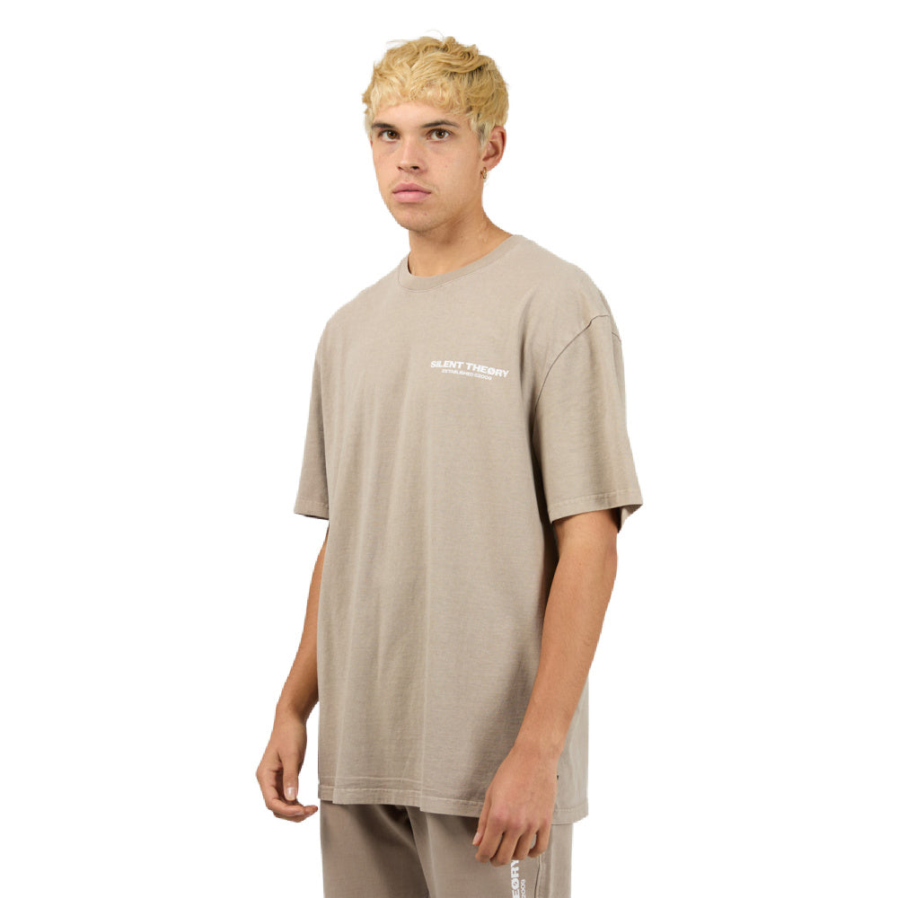 Silent Theory | Mens Essentials Theory Tee (Cement)