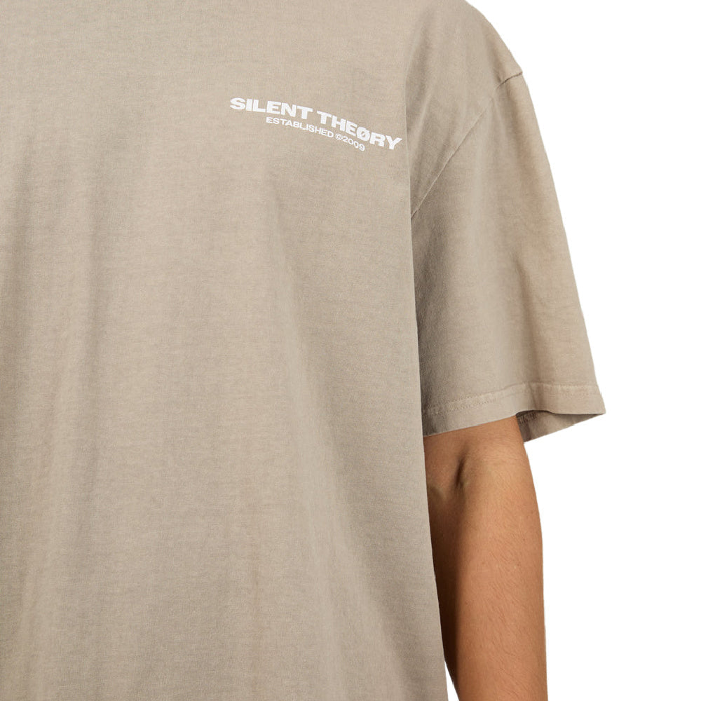 Silent Theory | Mens Essentials Theory Tee (Cement)