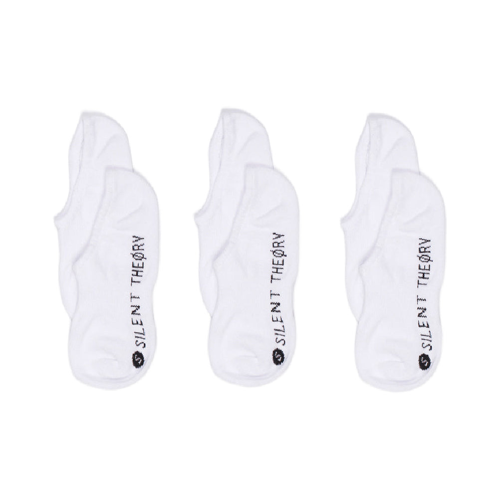 Silent Theory | "No Show" Socks (White)